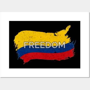 Freedom colombiana Posters and Art